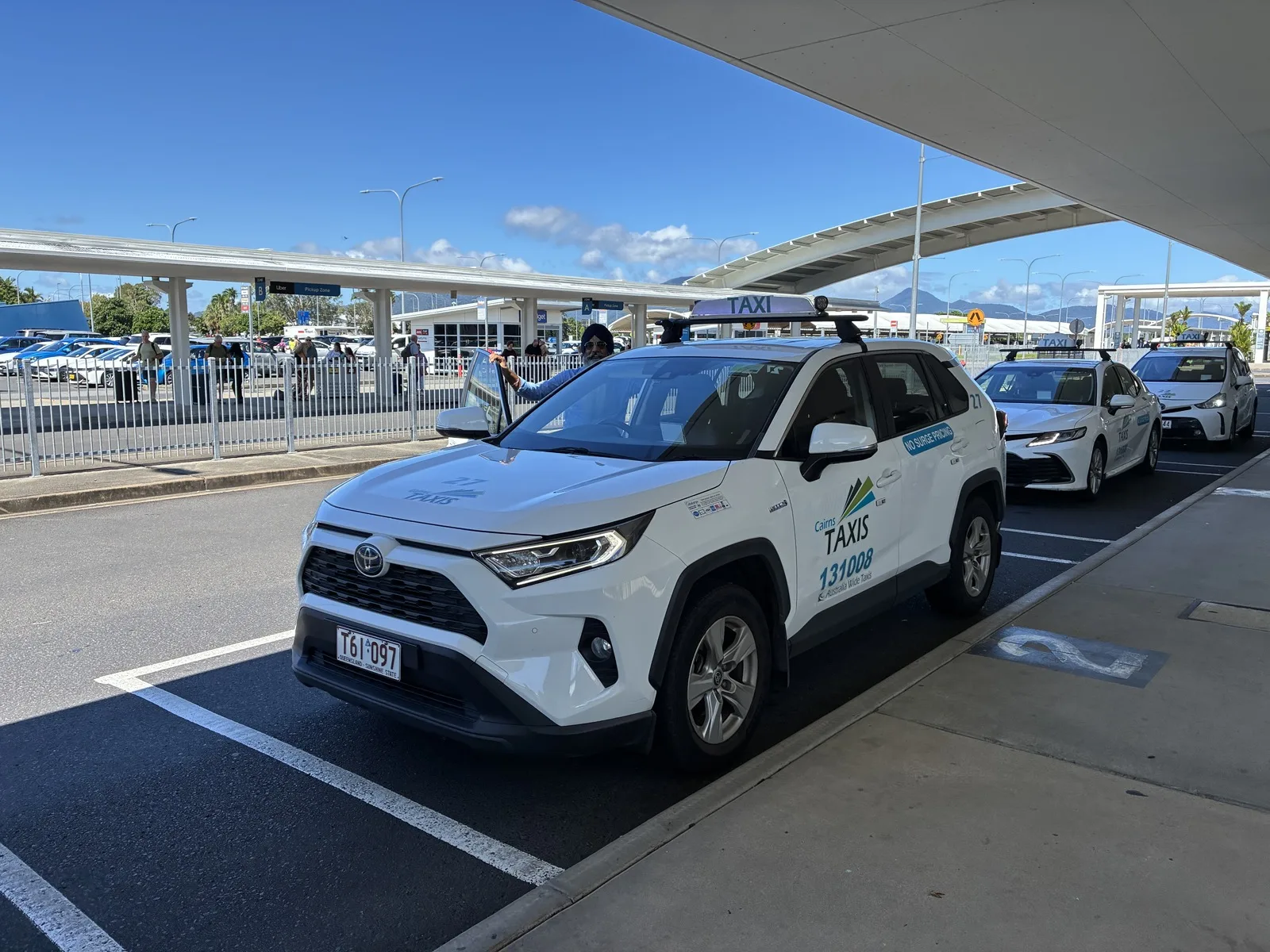 The arrivals area at Cairns Airport early in the morning