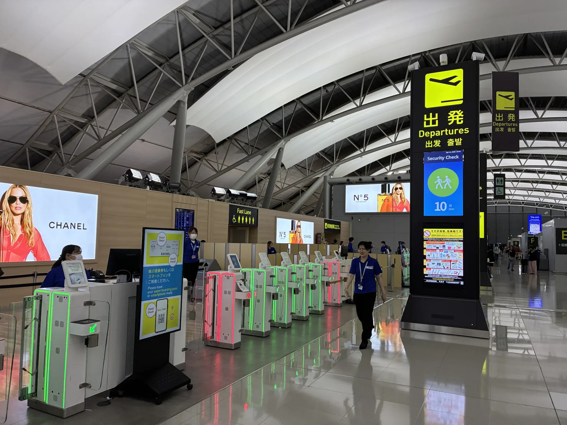 関西国際空港の国際線出発エリア