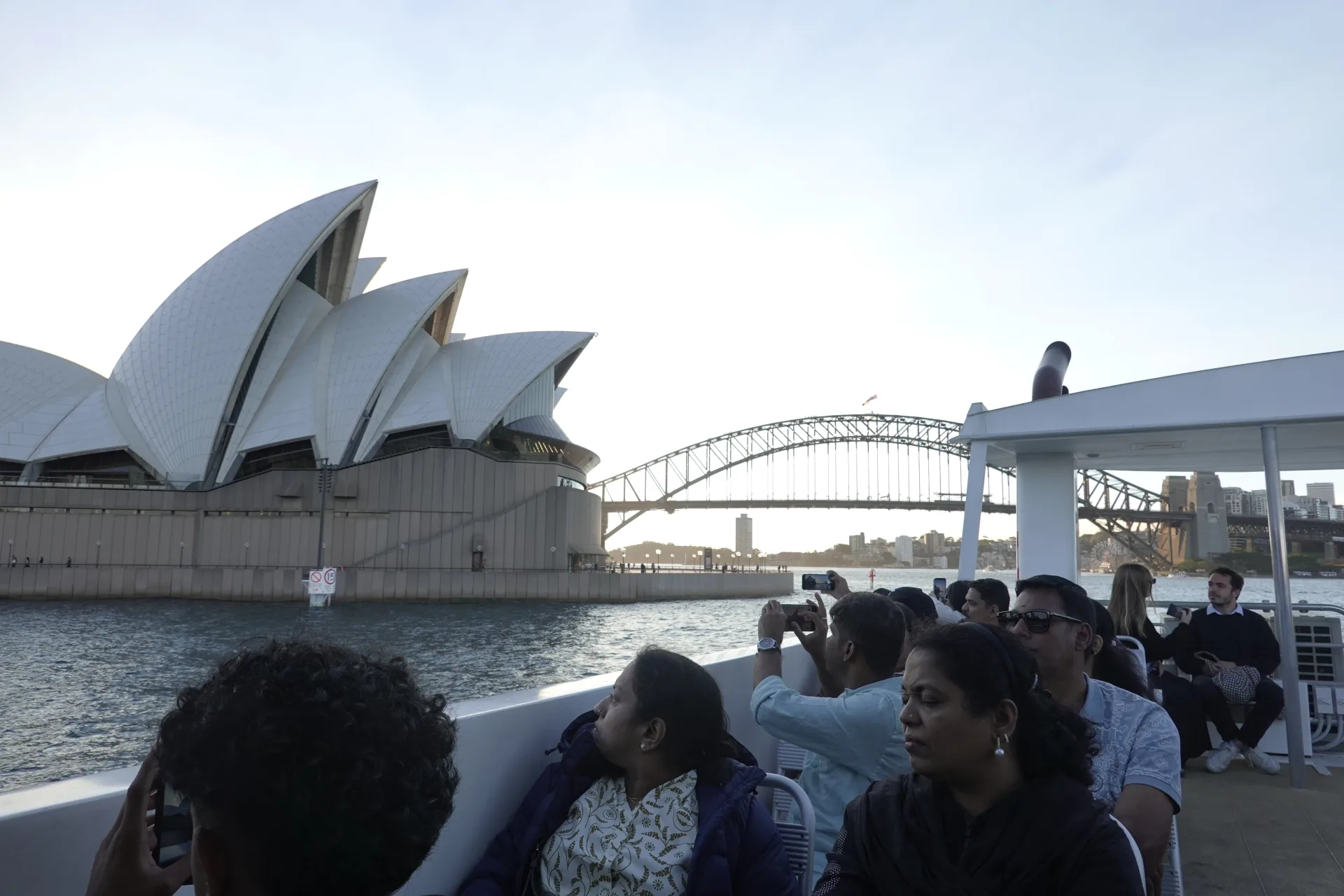 Sydney Opera House and Harbour Bridge from the water
