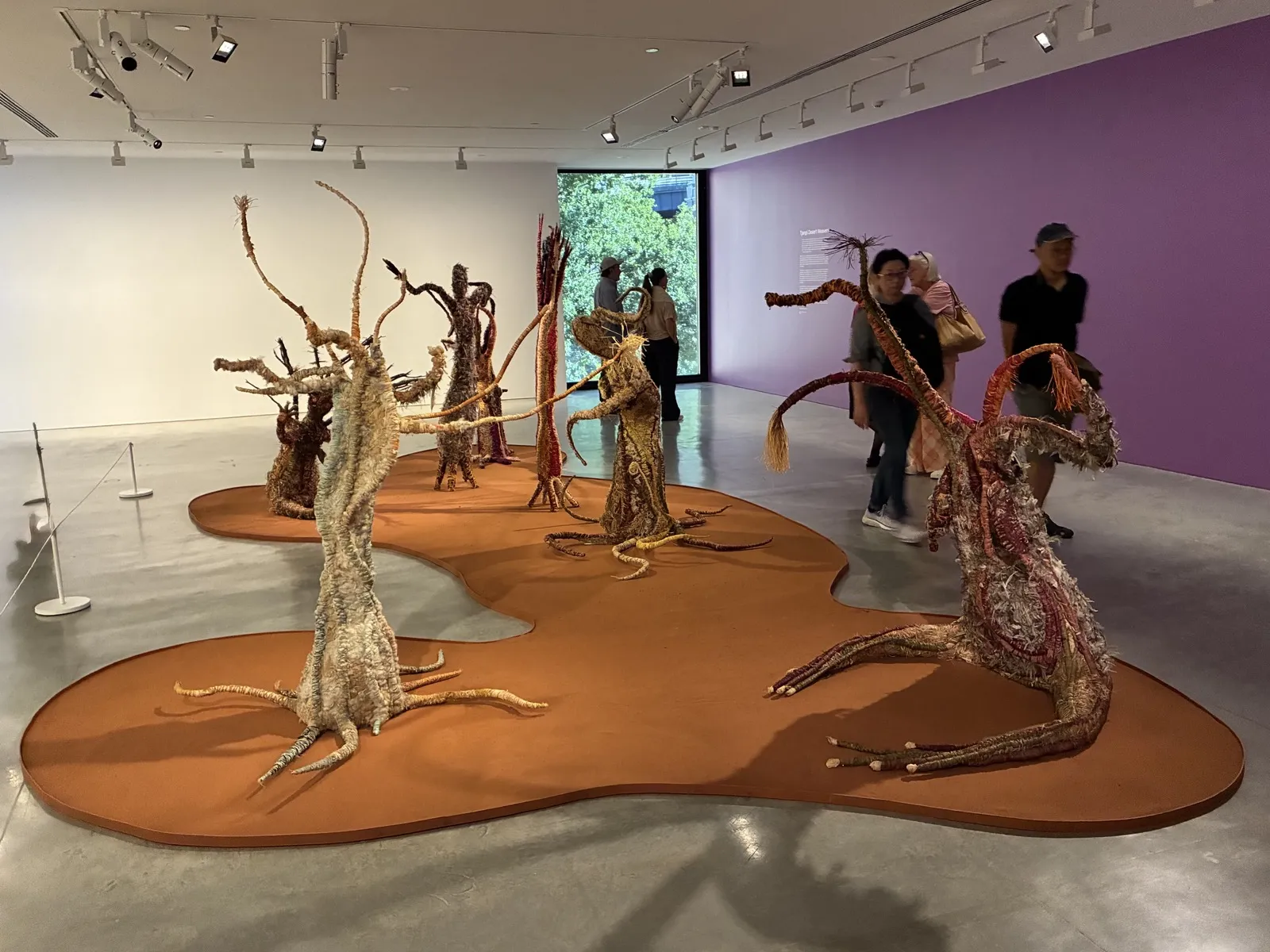 シドニー現代美術館MCAに展示されていた編み込まれた立体作品