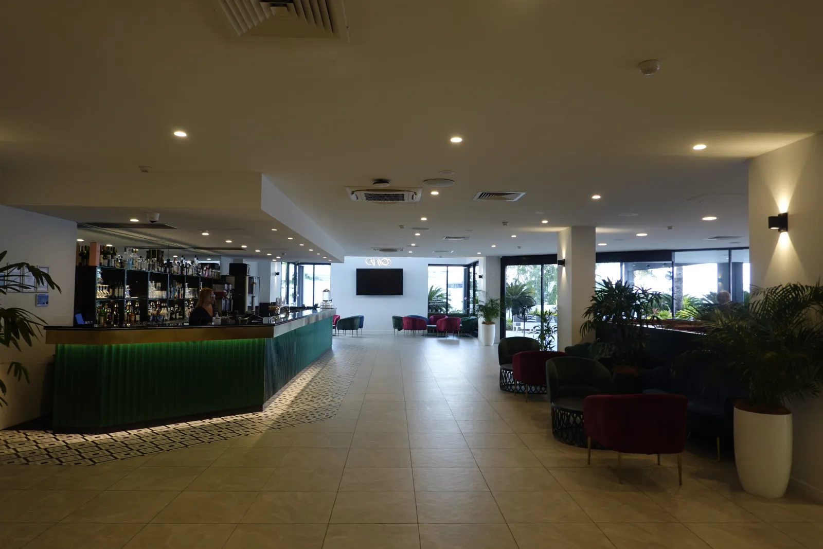 Bar lounge inside The Benson Hotel Cairns