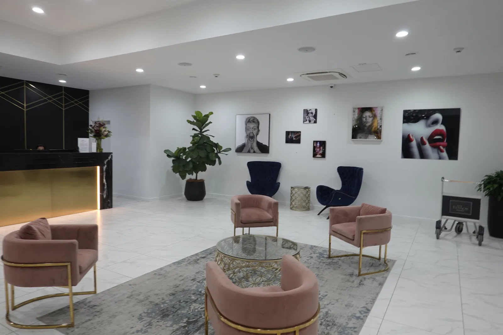 Reception seating at The Benson Hotel Cairns